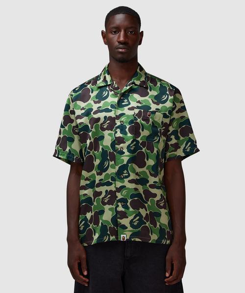 BAPE - A Bathing Ape ABC open collar shirt | GREEN | SEVENSTORE BAPE - A Bathing Ape ABC open collar shirt | GREEN | SEVENSTORE