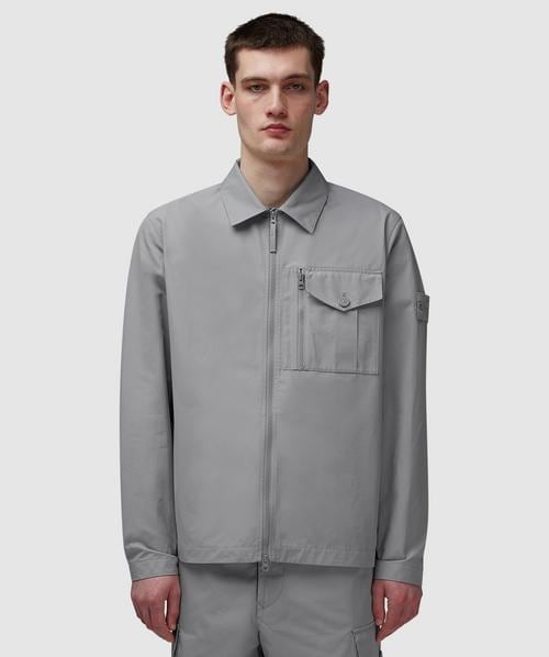 Stone Island Speckled cotton crewneck sweater | MELANGE PEARL GREY