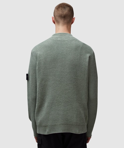 Stone Island Cotton chenille knit sweater | CHARCOAL
