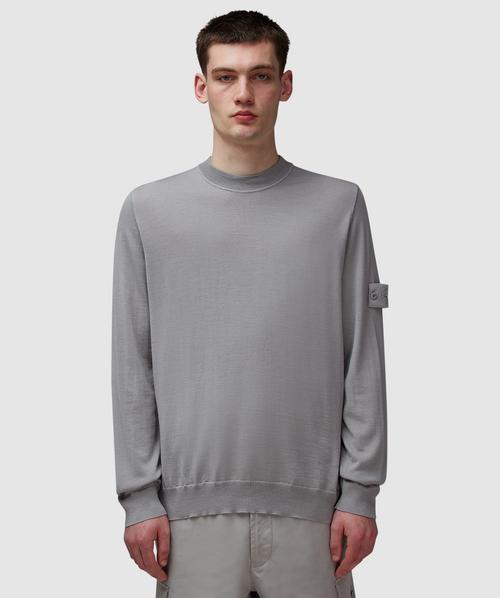 Stone Island Ghost wool crewneck sweatshirt | DUST | SEVENSTORE
