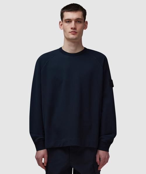Stone Island Ghost fleece sweatshirt | NAVY BLUE | SEVENSTORE