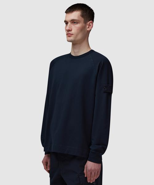 スウェット・トレーナー Stone  Fleece Sweatshirt In Organic Cotton Stone Island Organic cotton fleece sweatshirt | NAVY BLUE