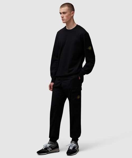 スウェット・トレーナー Stone  Fleece Sweatshirt In Organic Cotton Stone Island Organic cotton fleece sweatshirt | MELANGE GREY
