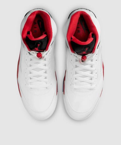 air jordan retro 5 red black and white