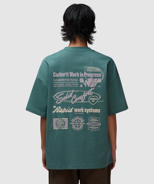 Carhartt WIP Holm t-shirt | HOLM STRIPE, PEANUT | SEVENSTORE