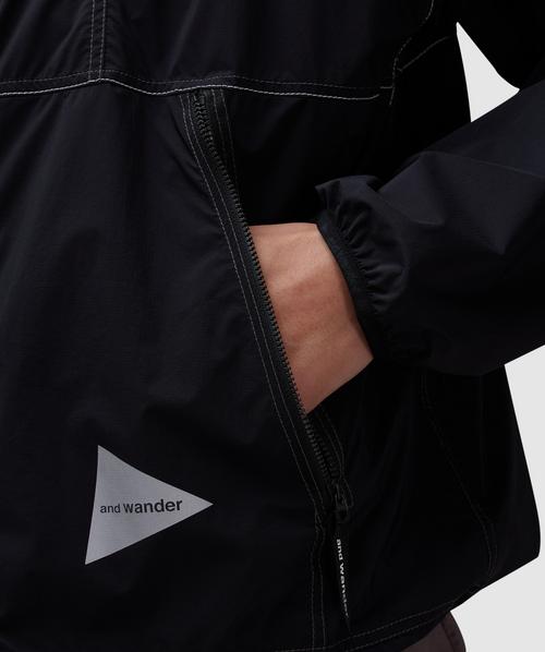 And Wander Pertex wind jacket | BLACK | SEVENSTORE