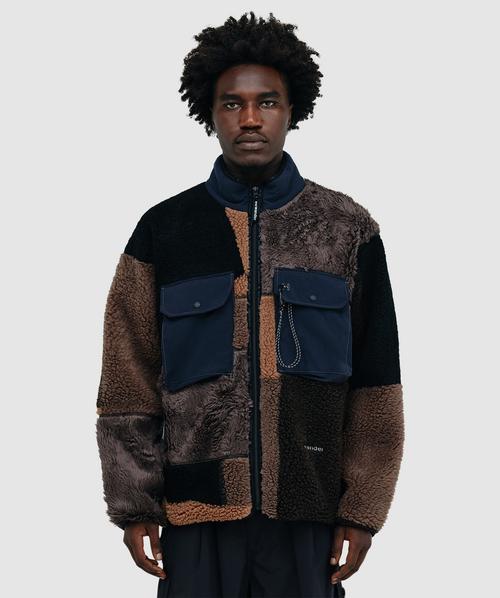 And Wander Mix boa jacket | BROWN | SEVENSTORE