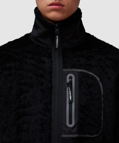 And Wander High loft fleece jacket | BLACK | SEVENSTORE