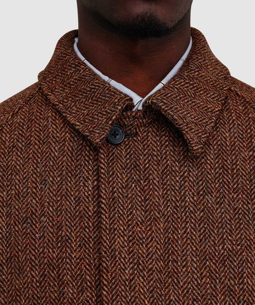 ジャケット・アウター BEAMS PLUS Bal Collar Coat Harris Tweed BeamsPlusBalCollarCoatHarrisTw