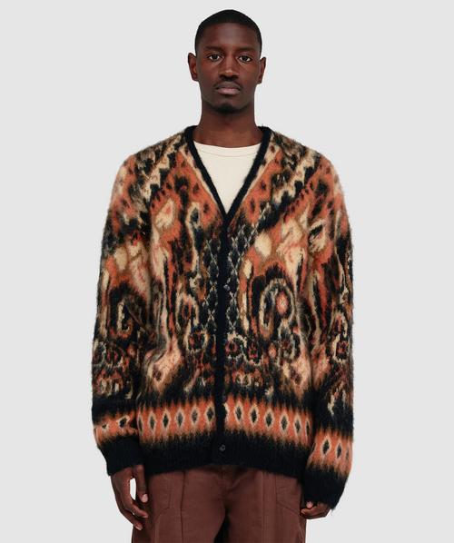 Needles Mohair cardigan | BLACK PAISLEY | SEVENSTORE