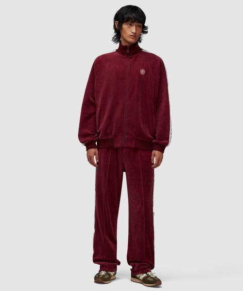 Drôle de Monsieur Velour track jacket | WINE | SEVENSTORE