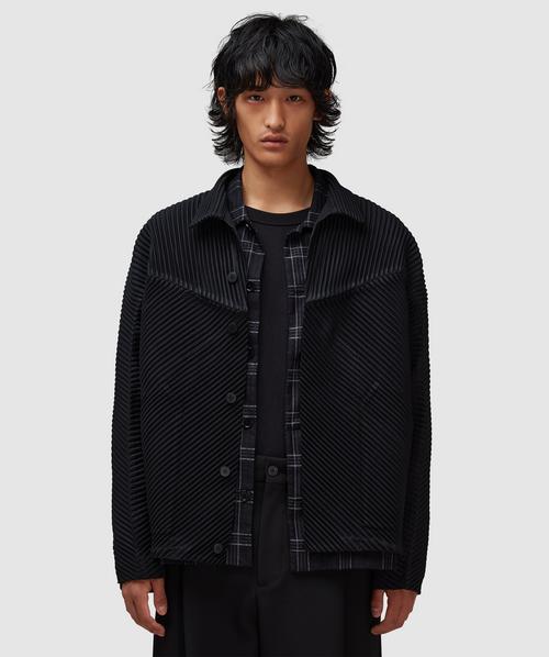 Homme Plissé Issey Miyake September pleats jacket | BLACK | SEVENSTORE