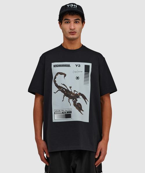 Y-3 X NEIGHBORHOOD graphic t-shirt | BLACK/GRANITE | SEVENSTORE