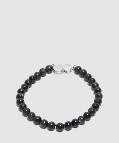 Tom Wood Cove slim bracelet | BLACK | SEVENSTORE