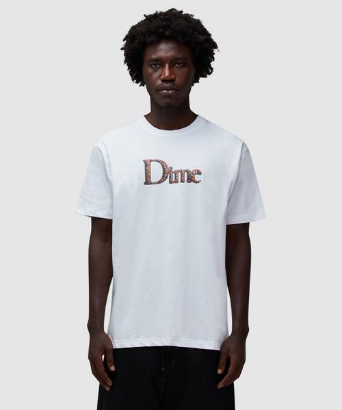 【超希少】 Dime Montreal wood logo tee Tee Shirt Dime Classic Small Logo T-Shirt Deep Brown