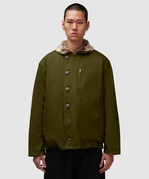 美品 SPECIAL GUEST EASY DECK JACKET FrizmWORKS Edgar N-1 deck jacket | OLIVE | SEVENSTORE