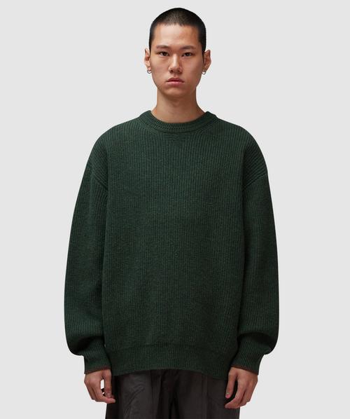 Dime Wave knit sweater | PINE | SEVENSTORE