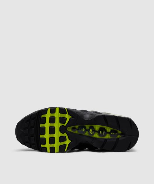 Nike Air max 95 OG sneaker BLACK/NEON YELLOW-COOL GREY SEVENSTORE - Technical View