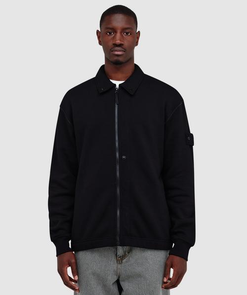 【希少】22aw stone  ghost zip bluson Stone Island Ghost wool fleece zipped track jacket | BLACK