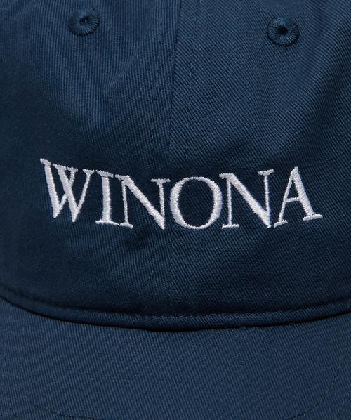 Idea Winona cap | NAVY + WHITE EMBROIDERY | SEVENSTORE