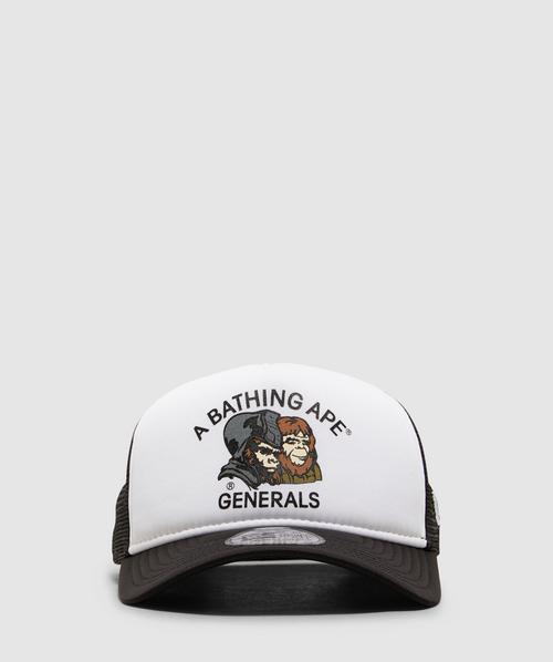 BAPE - A Bathing Ape x New Era one point knit beanie | BLACK