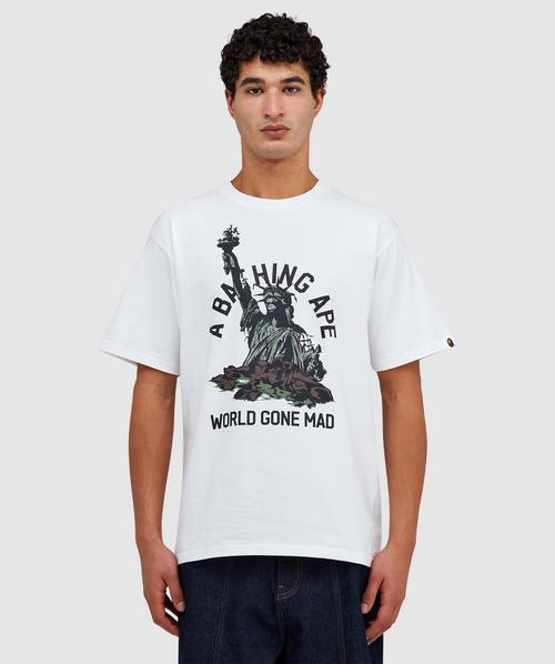 BAPE - A Bathing Ape Statue of liberty t-shirt | WHITE | SEVENSTORE