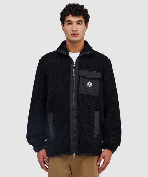 Moncler Nidge zip trim shell jacket | BLACK | SEVENSTORE