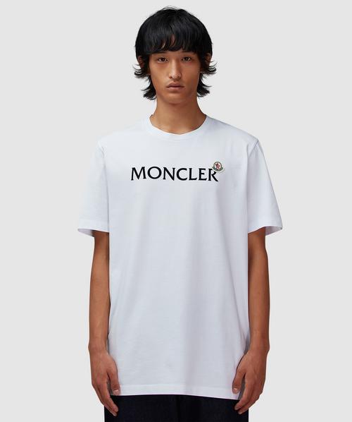 Moncler Tri logo t-shirt | WHITE | SEVENSTORE