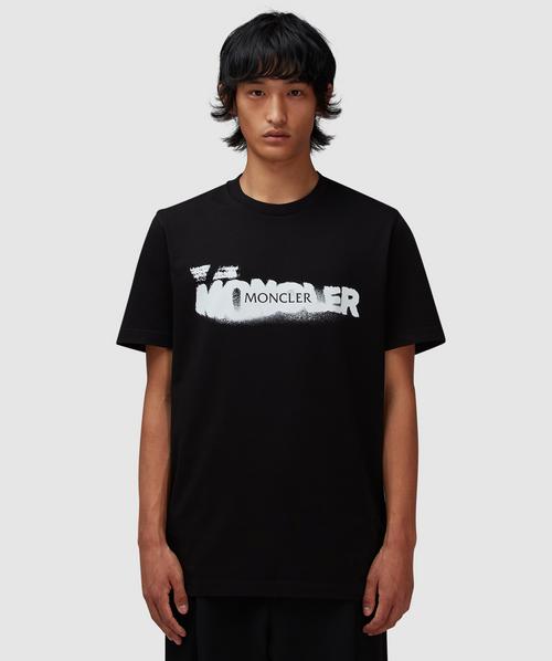 Moncler Double logo t-shirt | BLACK | SEVENSTORE