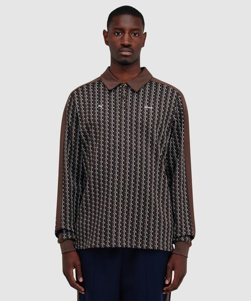 Puma X Jjjjound T7 long sleeve polo shirt | CHOCOLATE | SEVENSTORE