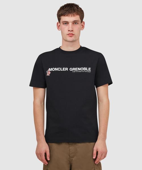Moncler Grenoble script t-shirt | BLACK | SEVENSTORE