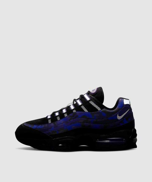 Purple Camo Print Men's Slip On Sneakers