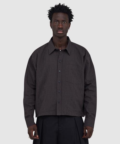 mfpen Priority shirt | DARK LINEN CHECK | SEVENSTORE