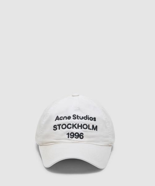 Acne Studios キャップ　白 Acne Studios Carliy 1996 cap | DUSTY WHITE | SEVENSTORE