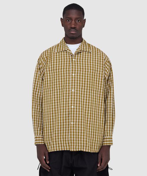 FrizmWORKS Uneven check shirt | YELLOW | SEVENSTORE