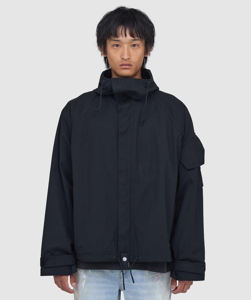 Cole Buxton Hooded down jacket | BLACK | SEVENSTORE