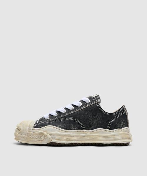 Maison Mihara Yasuhiro Hank low brushed shrink leather sneaker