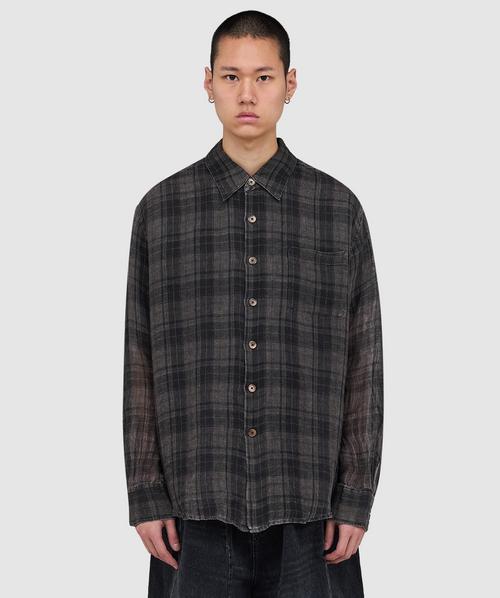 Our Legacy Borrowed shirt | CHECK PLEASE PRINT | SEVENSTORE