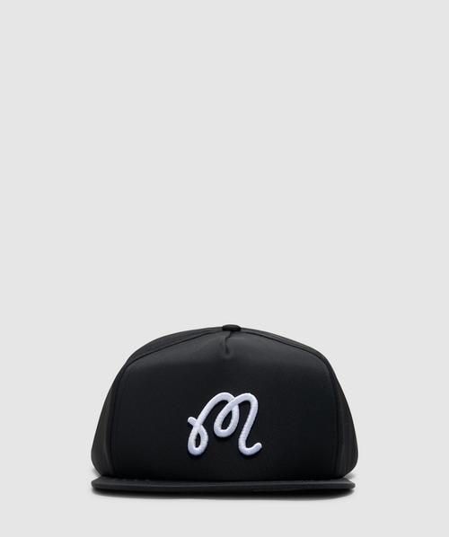 Malbon Golf M script logo snapback | BLACK | SEVENSTORE