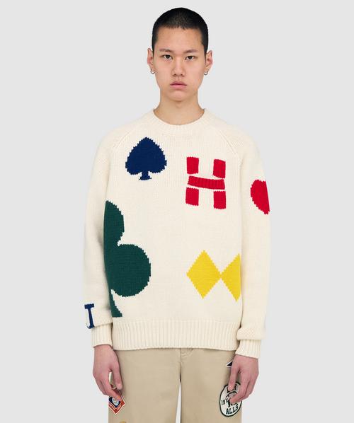 Human Made Low gauge knit sweater | WHITE | SEVENSTORE