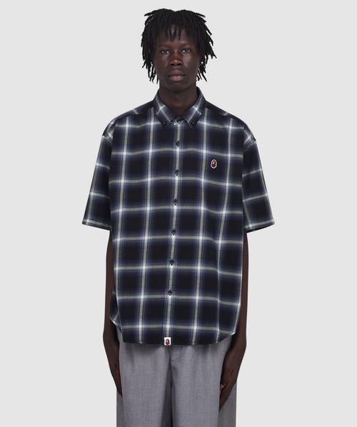 Nanamica Micro stripe pocket t-shirt | BLACK X GRAY | SEVENSTORE
