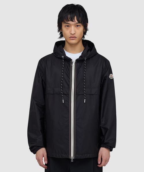 Moncler Nidge zip trim shell jacket | BLACK | SEVENSTORE