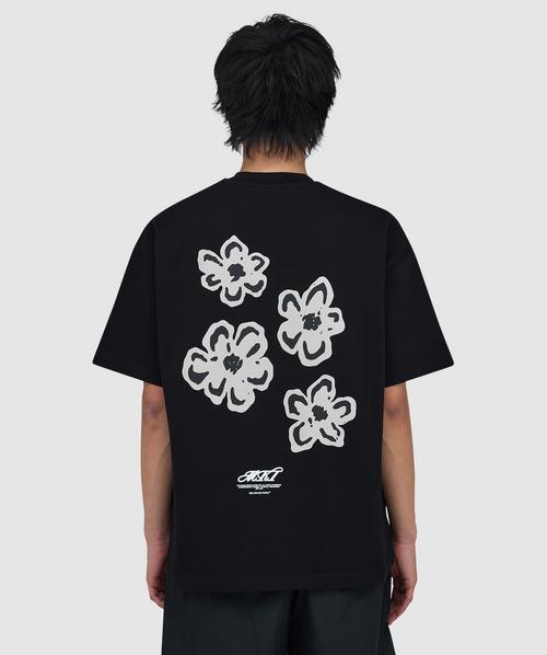 MKI MIYUKI ZOKU Hibiscus t-shirt | BLACK | SEVENSTORE