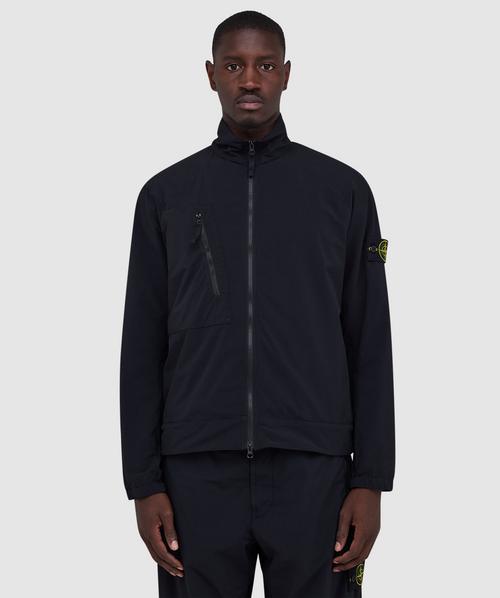 Stone Island Dense nylon-TC hand sprayed reflective jacket | BLACK