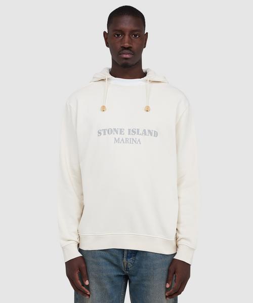 Stone Island Marina raw hand organic cotton and linen sweater