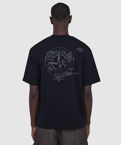 Stone Island Ribbed mock neck sweatshirt | BLACK | SEVENSTORE