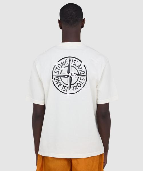 Stone Island Stone print t-shirt | IVORY | SEVENSTORE