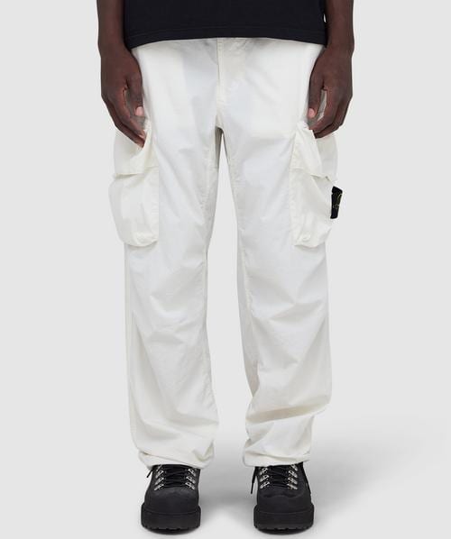 Stone Island Slub organic cotton batavia-TC Marina pant | IVORY