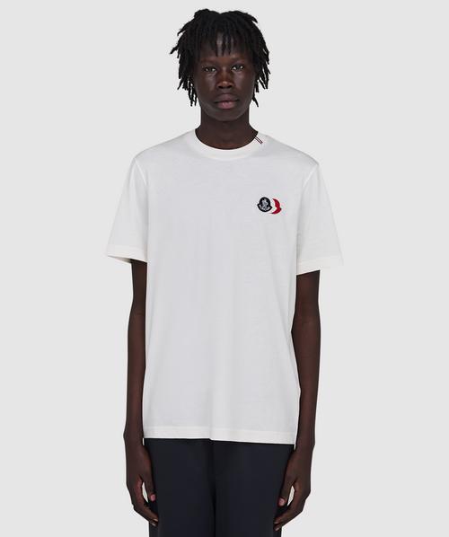 Moncler Double logo patch t-shirt | WHITE | SEVENSTORE