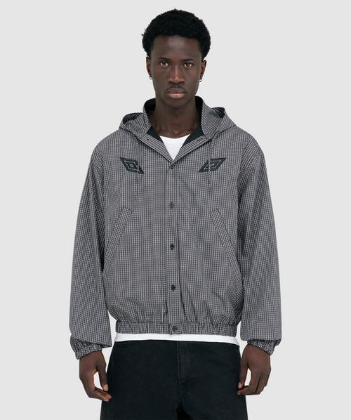 Umbro x Slam Jam Gingham masked jacket | COFFEE BROWN/WHITE/BLACK